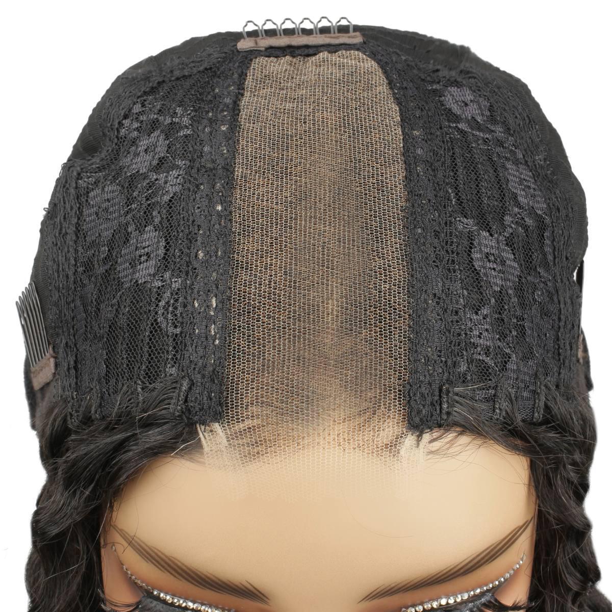 inside of deep curly 2x6 hd wig