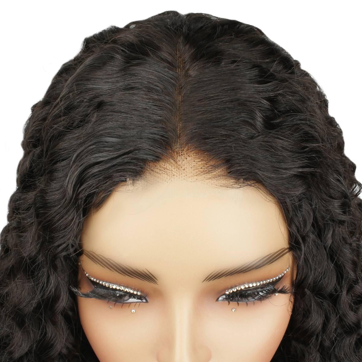 top of deep curly 2x6 hd wig