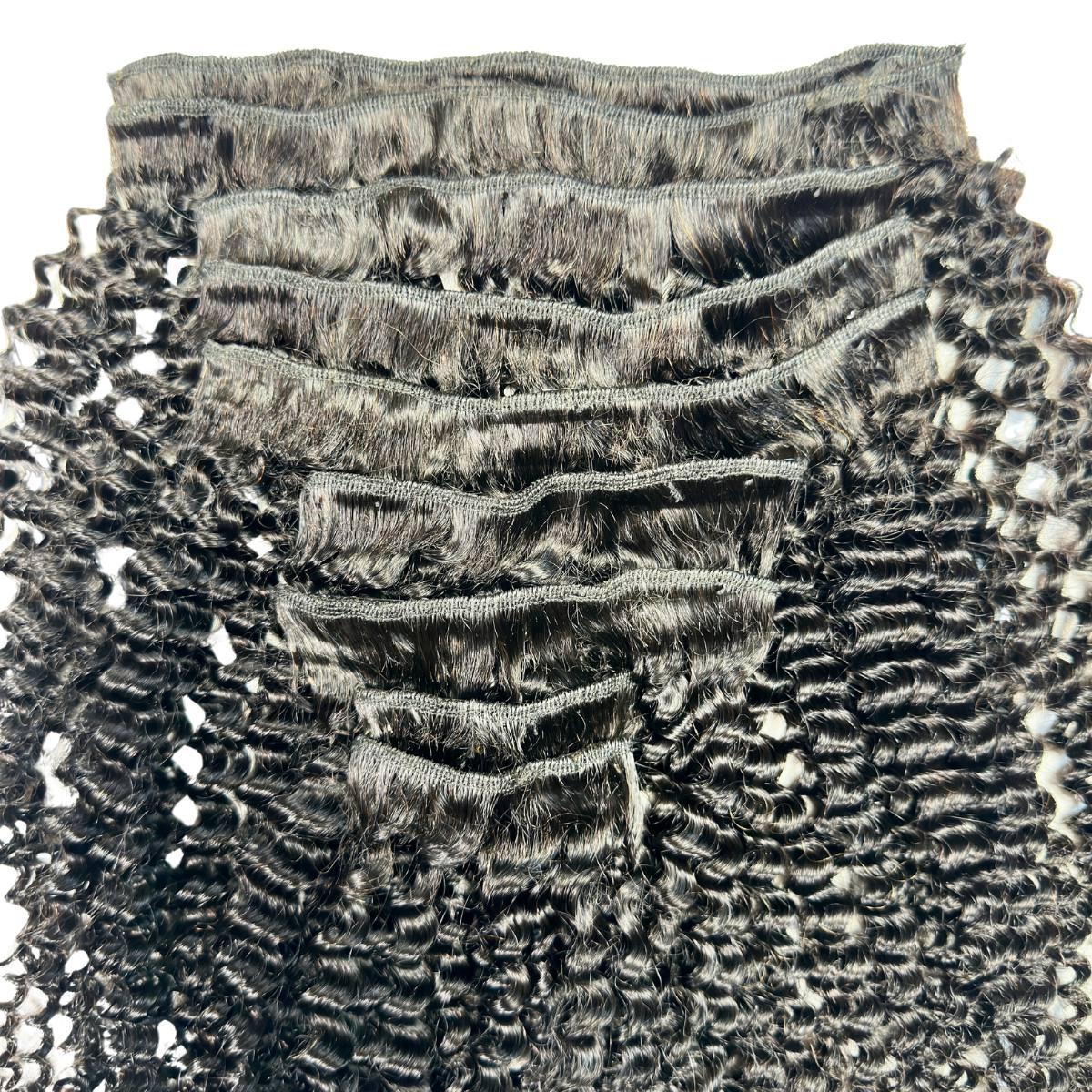 Jerry Curl Clip In Hair Extensions
