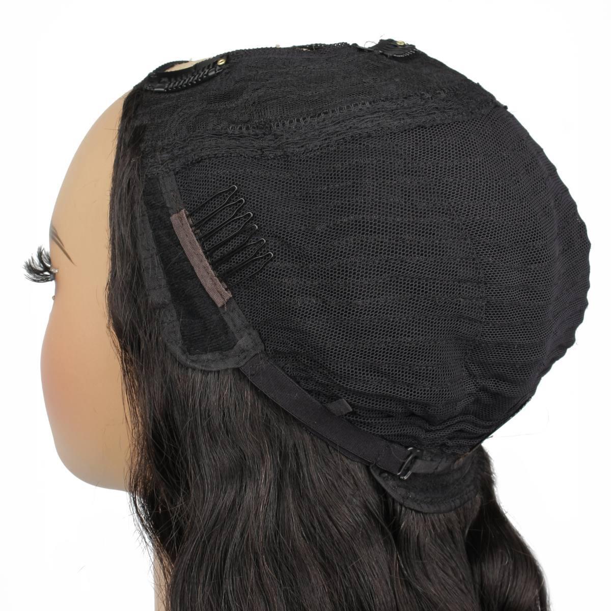 Perruque U-Part à vague profonde