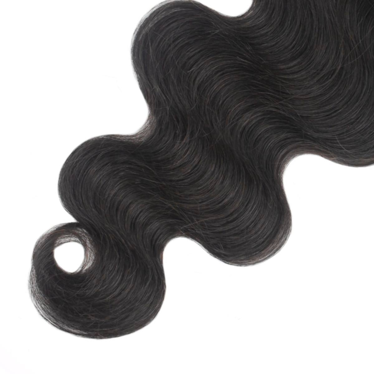 Raw 5x5 Transparent Body Wave End