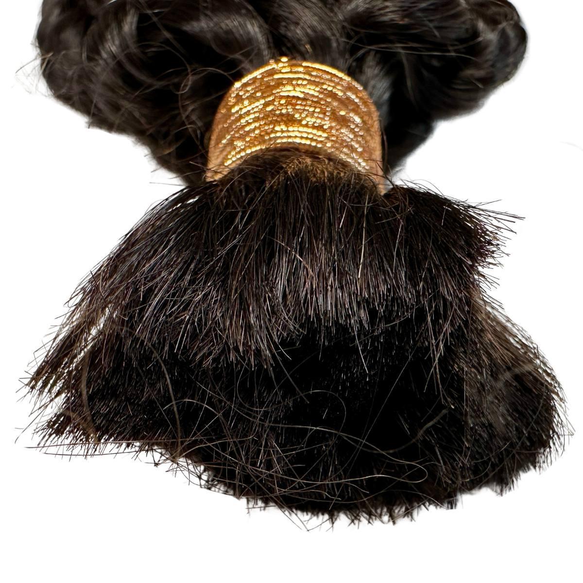 Raw Latin Wave Bulk Hair Close