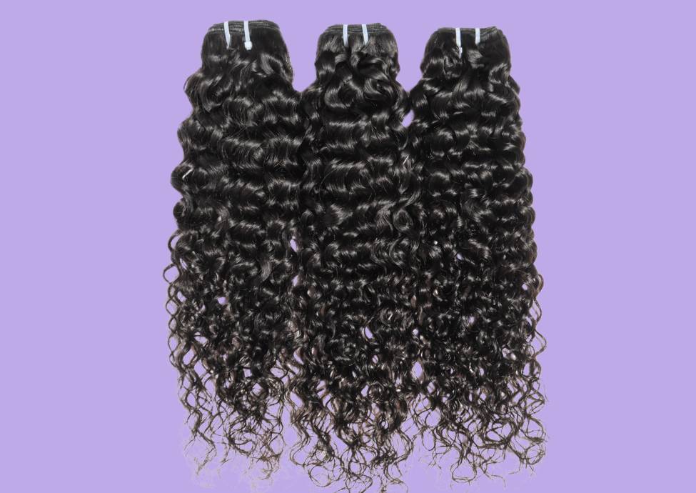 curly raw hair bundles for sale