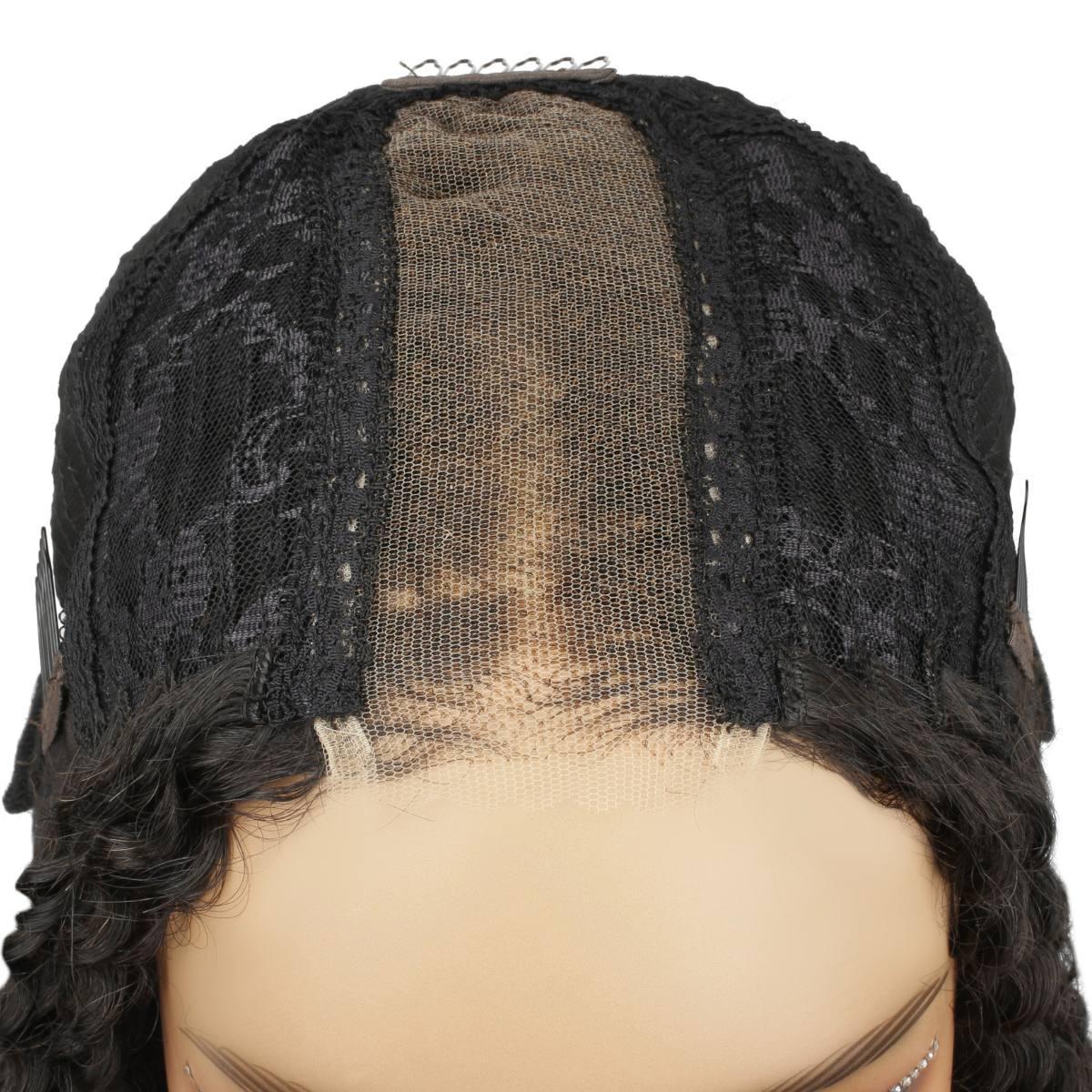 inside of lace view of jerry curl 2x6 hd closure wig