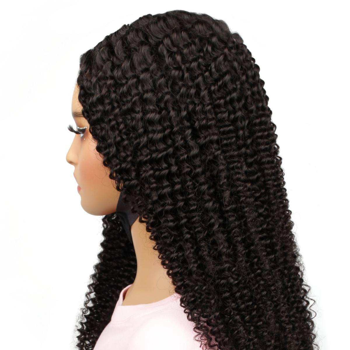 back side of jerry curl 2x6 hd closure wig