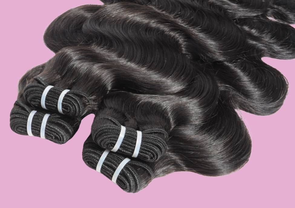 textured raw hair bundles