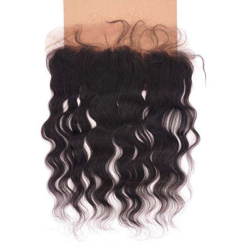13x6 Transparent Natural Wave Frontal brown