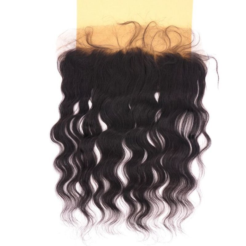 13x6 Transparent Natural Wave Frontal tan