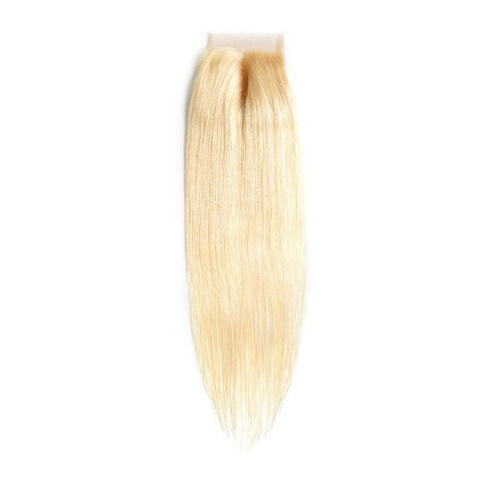 blonde straight 4"x4" closure