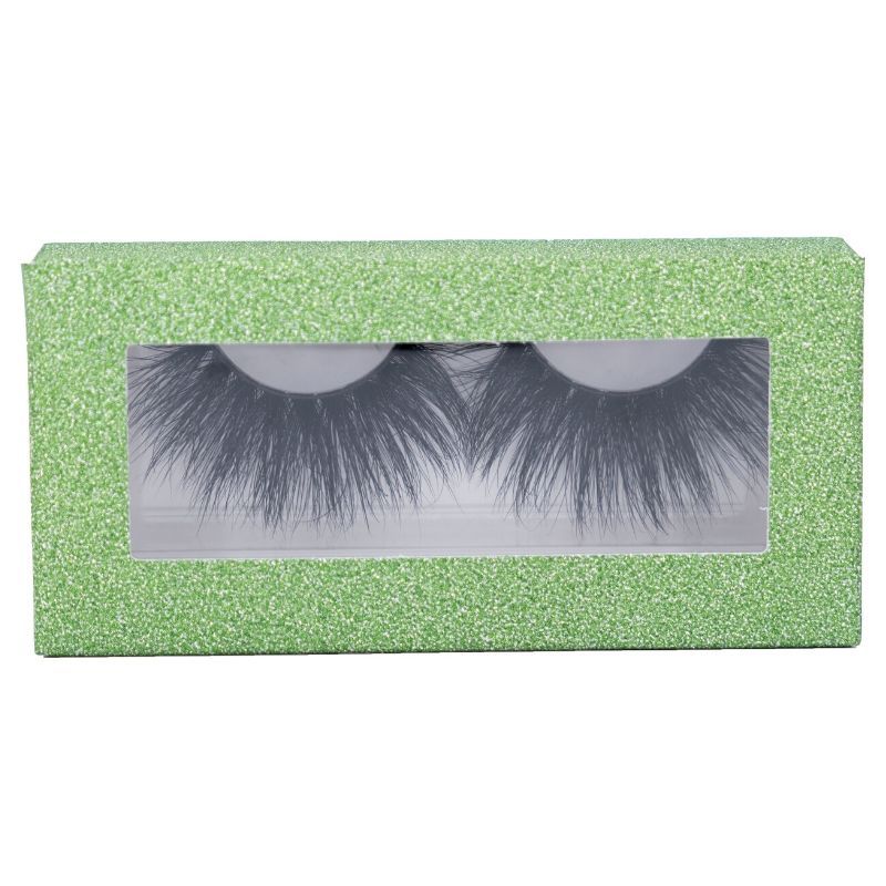 page lime green lash box