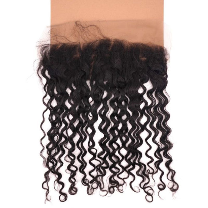 13"X4" Latin Wave Transparent Lace Frontal brown