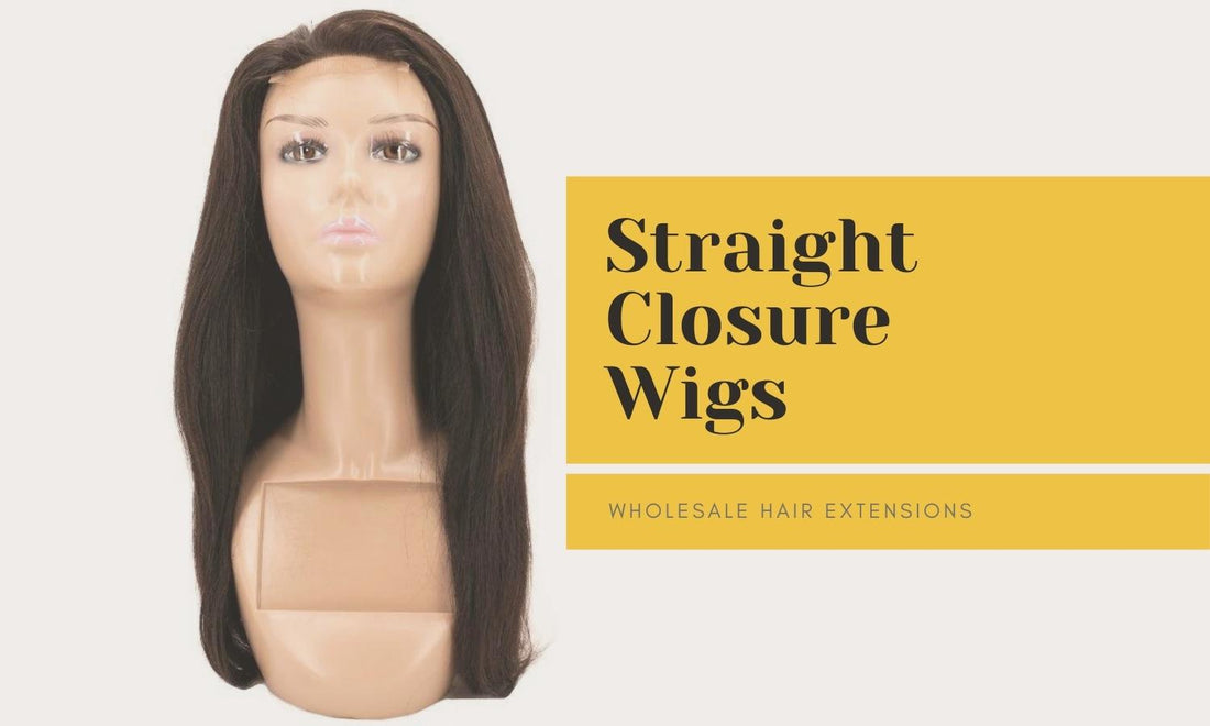 Straight Closure Wigs for Wholesale