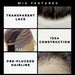 The wig feature will vary depending on the options like the HD Lace.