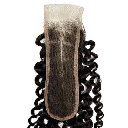 2x6 HD Kinky Curly Closure back view