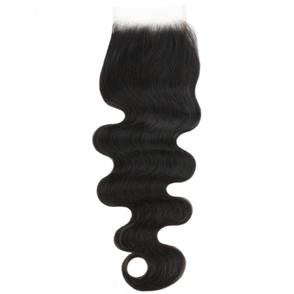 4x4 body wave transparent closure