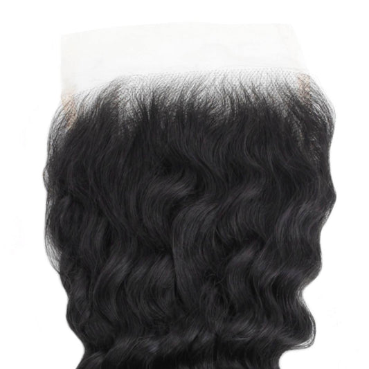 Raw 5x5 Transparent Deep Wave Closure