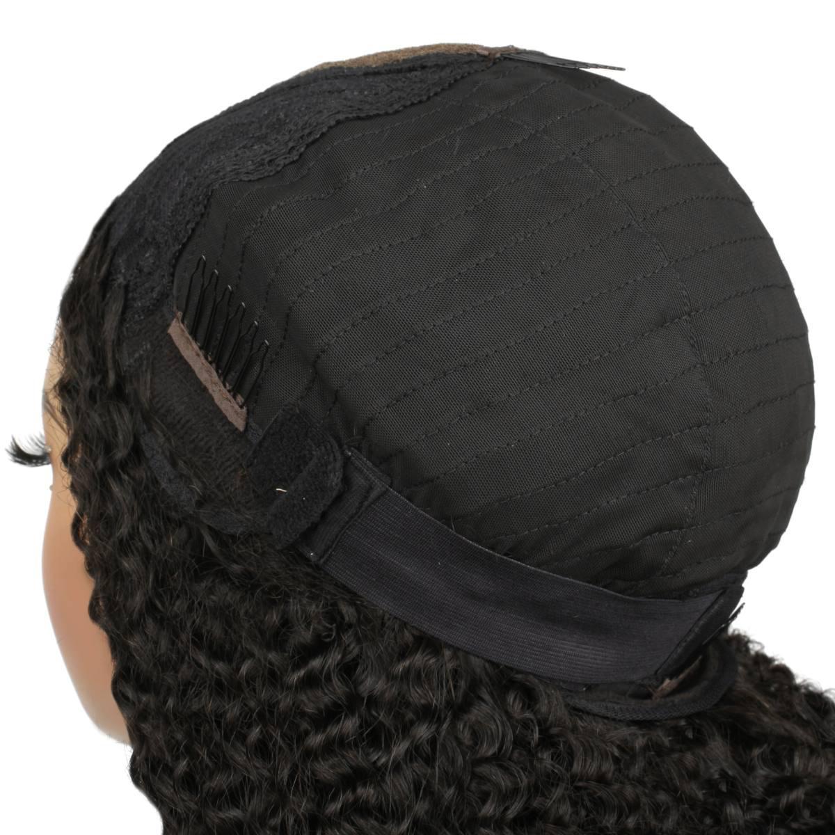 back of cap of afro kinky 2x6 hd closure wig