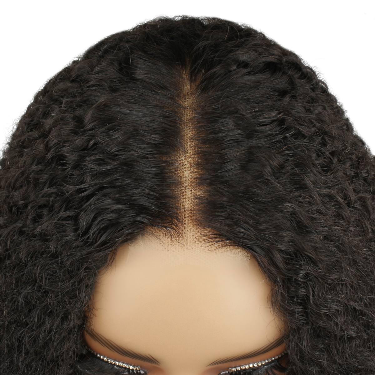top lace of afro kinky 2x6 hd closure wig
