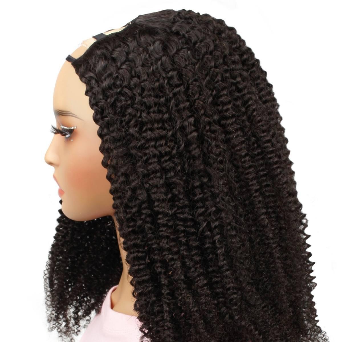 afro kinky curly u part