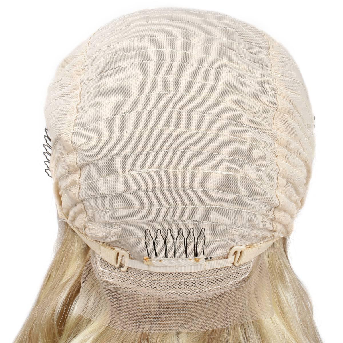 back of cap construction for Light Blonde Highlight BW front Lace