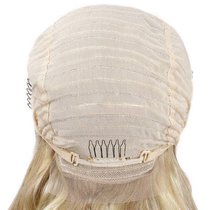 back of cap construction for Light Blonde Highlight BW front Lace