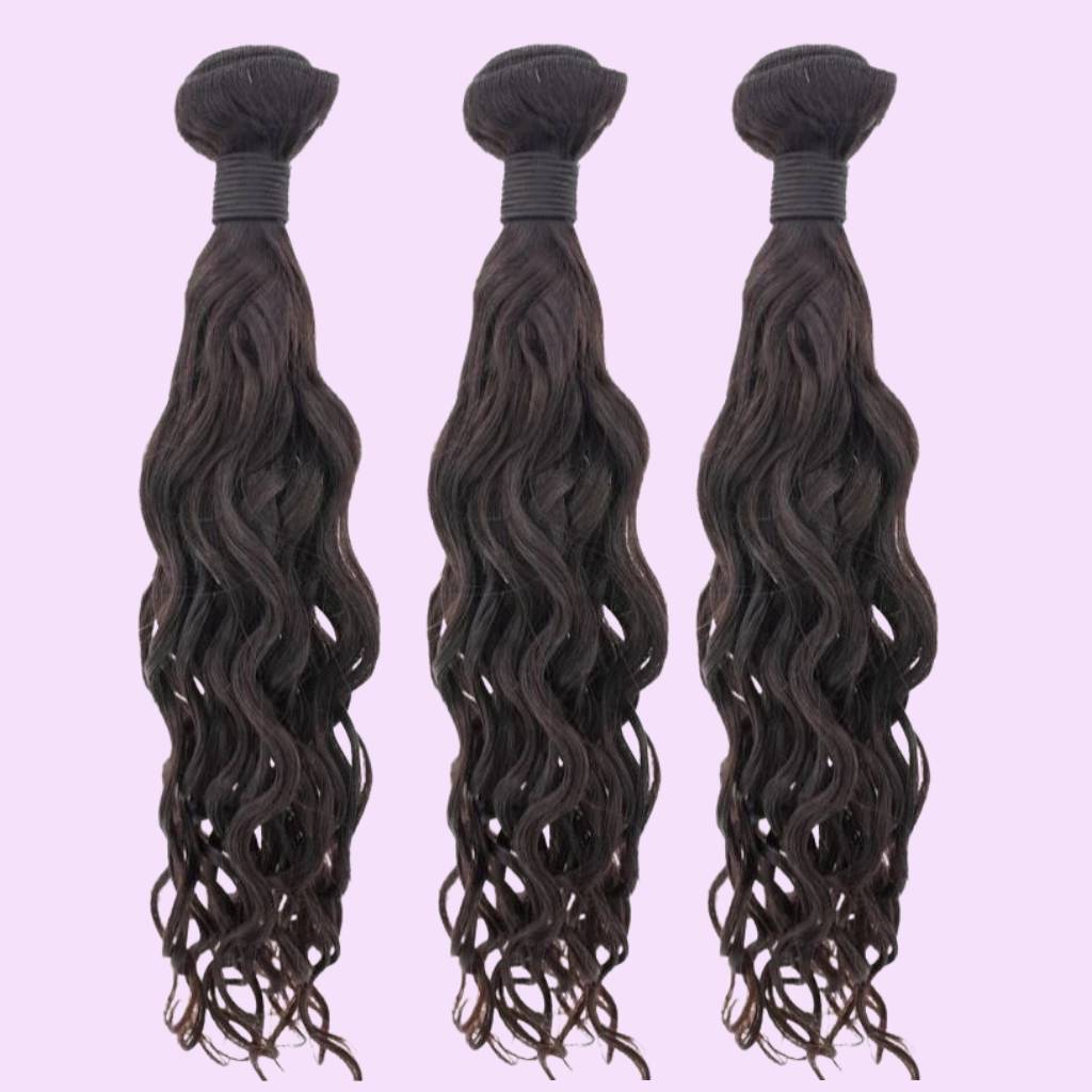 beach wave human hair extensions