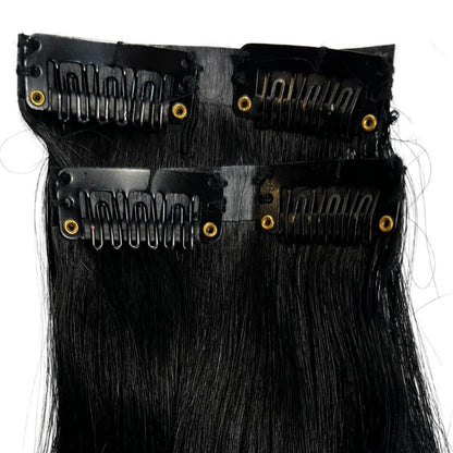 jet black seamless clips