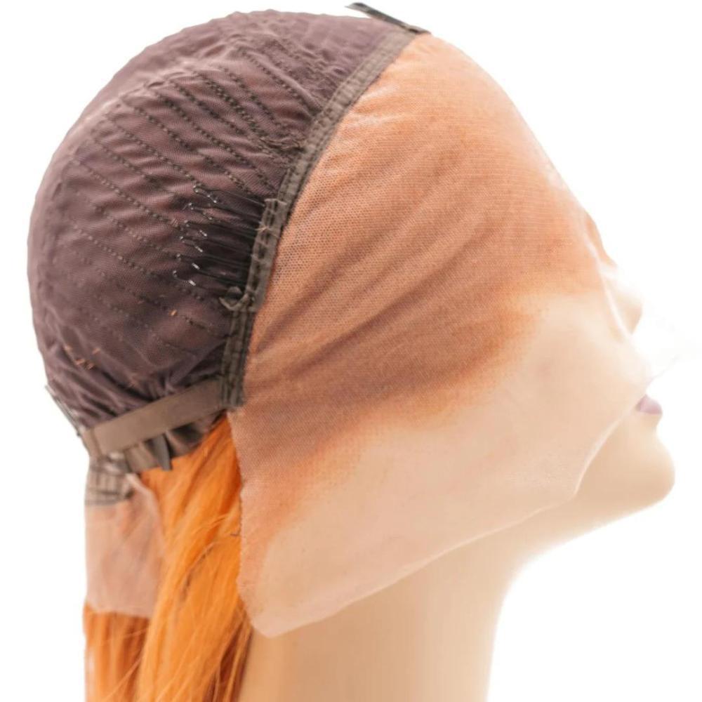 inside lace view of cinnamon bob wig