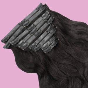 Seamless clip-in hair extensions