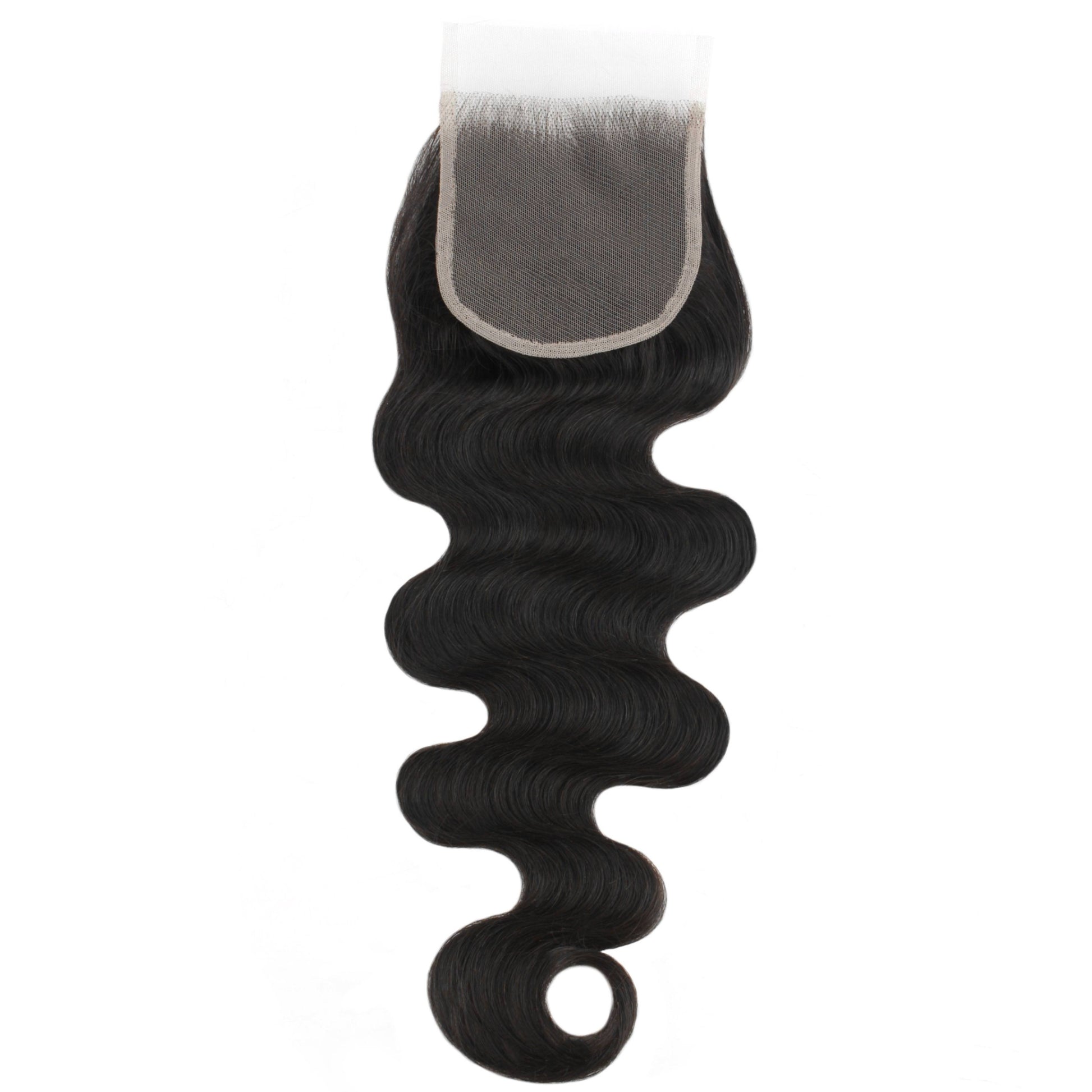 transparent 4x4 body wave closure