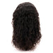 4"x4" messy curly closure wig back