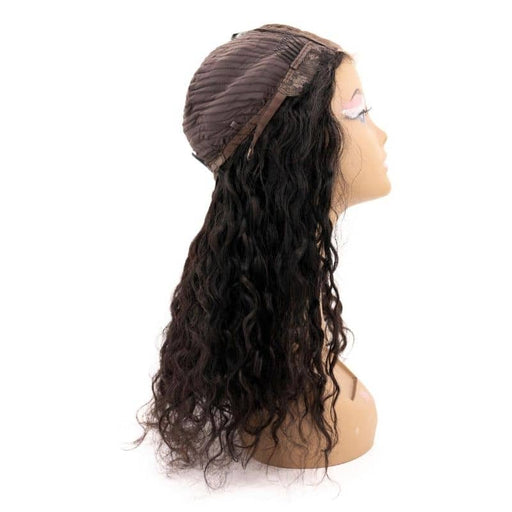 4"x4" messy curly closure wig side cap