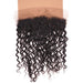13"X4" Italian Curl Transparent Lace Frontal brown