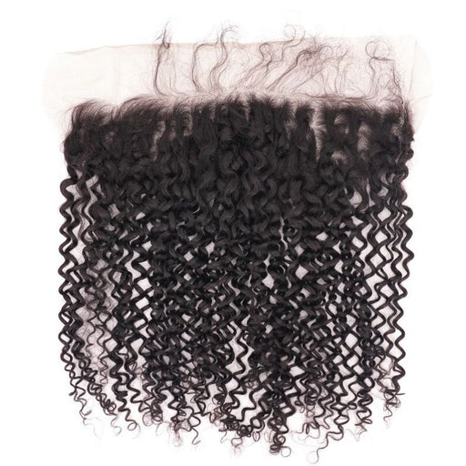 13"X4" Tight Curl Transparent Lace Frontal