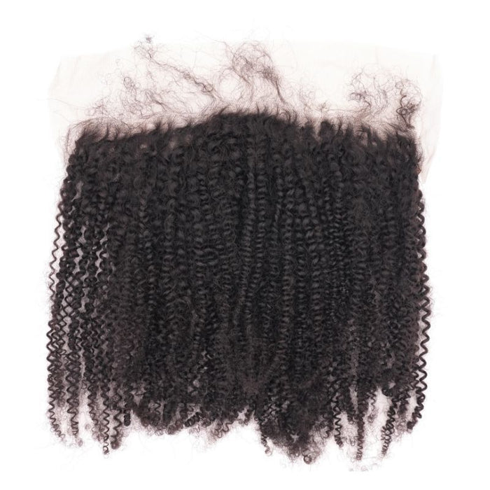 13x4 kinky curl frontals transparent lace