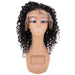Italian Curl Transparent Lace Front Wigs Front