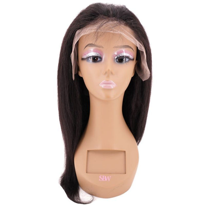 13X4 Kinky Straight Transparent Lace Front Wig Front