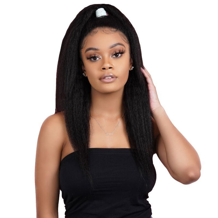 13X4 Kinky Straight Transparent Lace Front Wig