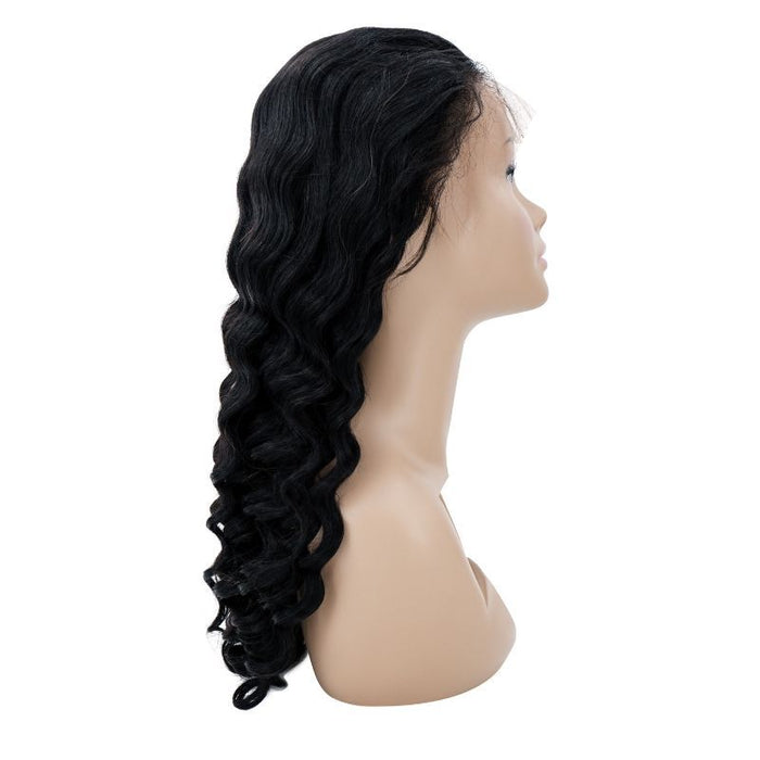 13X4 Loose Curl Transparent Lace Front Wig