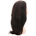 silky straight transparent closure wig side