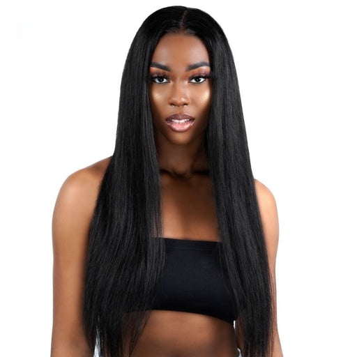 Brazilian 13"x6" Straight HD Lace Front Wig Natural Black
