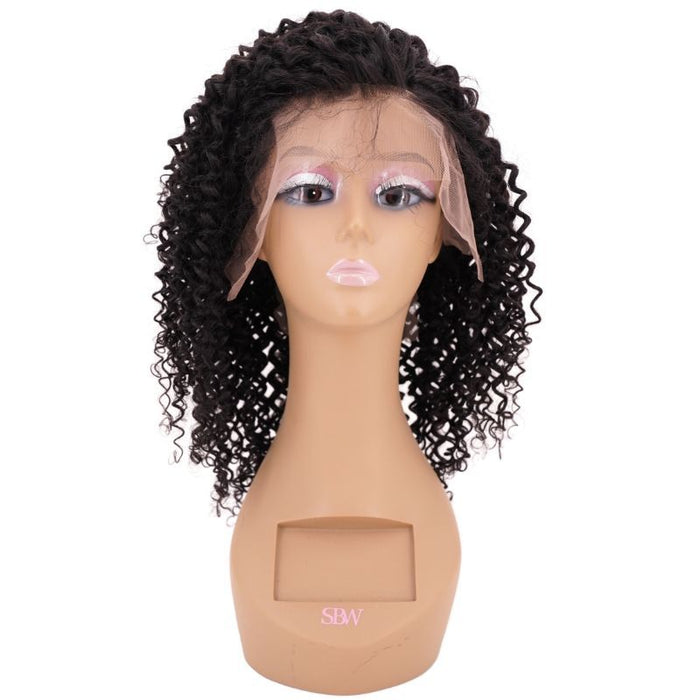 13X4 Tight Curl Transparent Lace Front Wig